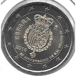 Monedas - Euros - 2euro - Espantildea - Antildeo 2018 - 50 Aniversario de S. M. Felipe VI