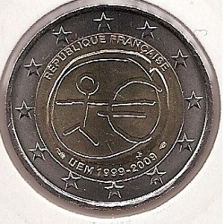 2euro - Francia - SC - Antildeo 2009 - Deacutecimo aniversario del euro