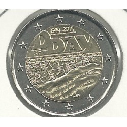 Monedas - Euros - 2euro - Francia - SC - Antildeo 2014 - Dia D