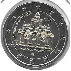 Monedas - Euros - 2euro - Grecia - Año 2016 - Monasterio de Arkadi