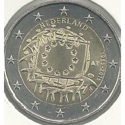 Monedas - Euros - 2euro - Holanda - Antildeo 2015 - Bandera