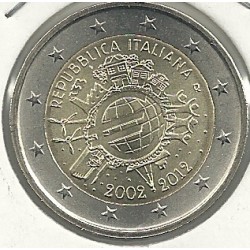 2euro - Italia - SC - Antildeo 2012 - 10ordm Aniversario del euro