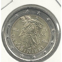 Monedas - Euros - 2euro - Italia - Antildeo 2014 - Carabinieri