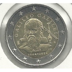 Monedas - Euros - 2euro - Italia - SC - Antildeo 2014 - Galileo