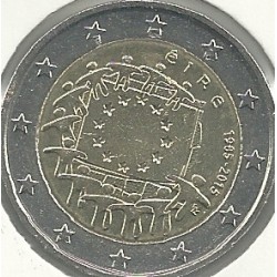 Monedas - Euros - 2euro - Irlanda - Antildeo 2015 - Bandera