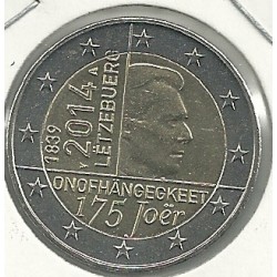 Monedas - Euros - 2euro - Luxemburgo - SC - Antildeo 2014 - 175ordm Aniversario Independencia