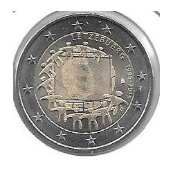 Monedas - Euros - 2euro - Luxemburgo - Antildeo 2015 - Bandera