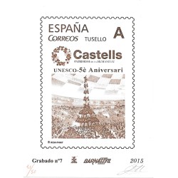 Grabados - Nordm 7 - Antildeo 2015 - Castellers - Nuacutemeros Rojos