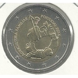 Monedas - Euros - 2euro - Portugal - Antildeo 2014 - Agricultura familiar