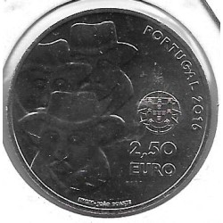 Monedas - Euros - 2 -5euro - Portugal - Antildeo 2016 - Cante Alentejano