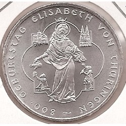 10euro - Alemania - 268 - Antildeo 2007A - Elisabeth von thuringe