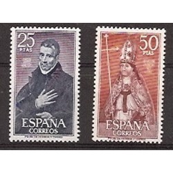 Sellos - Paiacuteses - Espantildea - 2ordm Cent. (Series Completas) - Estado Espantildeol - 1970 - 1961/62 - **