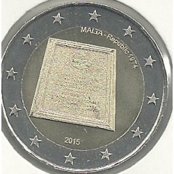 Monedas - Euros - 2euro - Malta - - Antildeo 2015 - Repuacuteblica