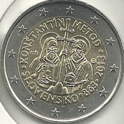 2euro - Eslovaquia - SC - Antildeo 2013 - Santos Constantino y Metodio