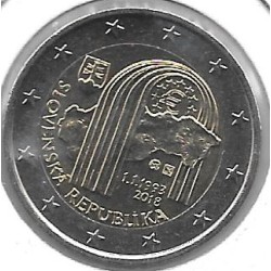 Monedas - Euros - 2euro - Eslovaquia - Antildeo 2018 - 25 Aniversario Repuacuteblica