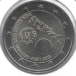 Monedas - Euros - 2euro - Estonia - Antildeo 2018 - Repuacuteblica