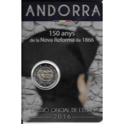 Monedas - Euros - 2euro - Andorra - Antildeo 2016 - 150 Antildeos de la Nueva Reforma de 1866