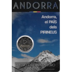 Monedas - Euros - 2euro - Andorra - Antildeo 2017 - El País de los Pirineos